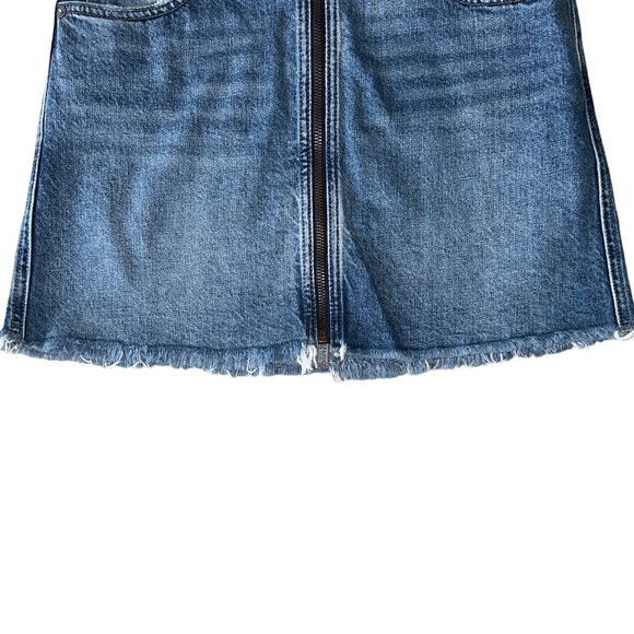 Free People / We the Free “Zip it Up” Front Denim Mini Skirt - 26 - Picture 6 of 13